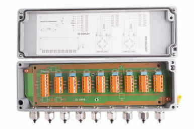 Electronic junction box for weighing scales